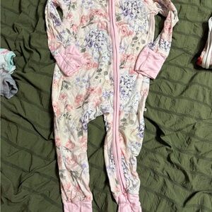 Caden Lane Floral Pastel Kids Footie